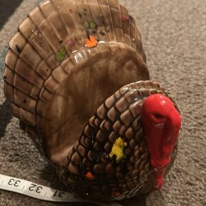 Vintage Ceramic Turkey 🦃 Napkin Holder